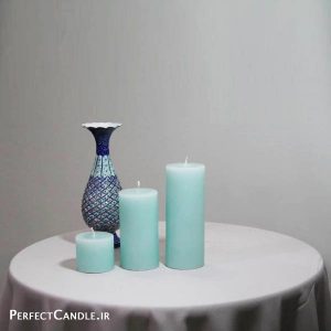 شمع استوانه ای آبی تیفانی - عید نوروز