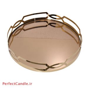 سینی آینه ای دیاموند طلایی