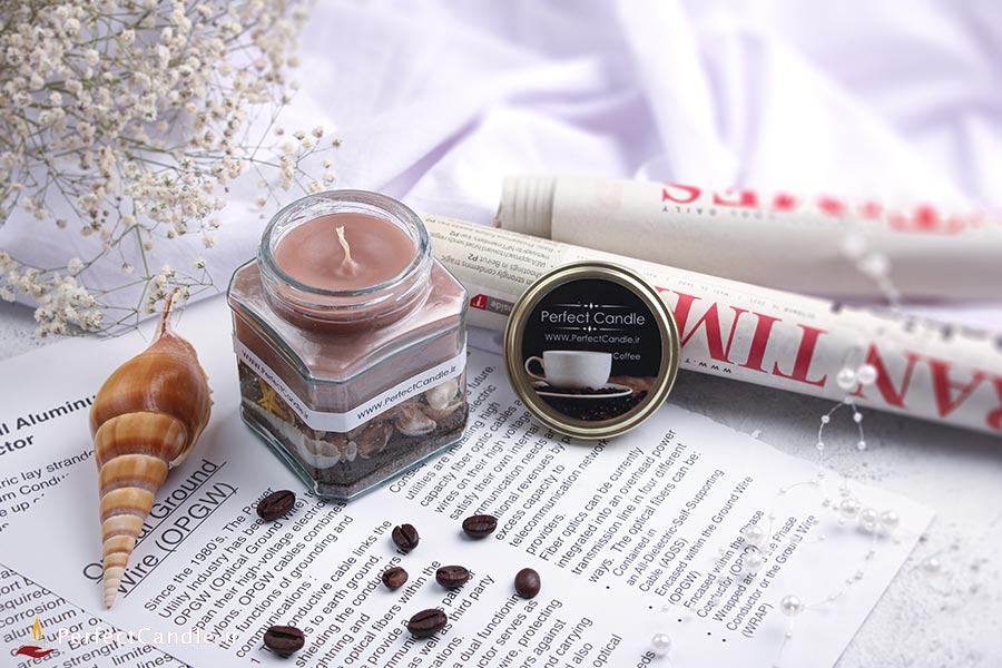 شمع معطر قهوه آکواریومی