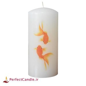 شمع استوانه ماهی قرمز
