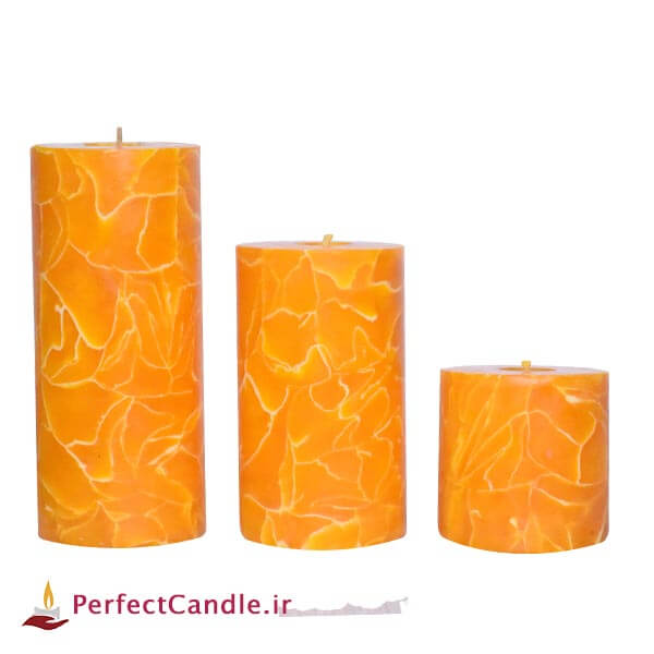 ست شمع استوانه پاییز رویایی - شمع لاکچری